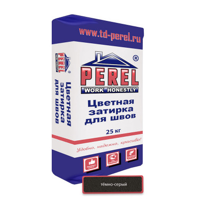 Темно-серая декоративная затирочная смесь