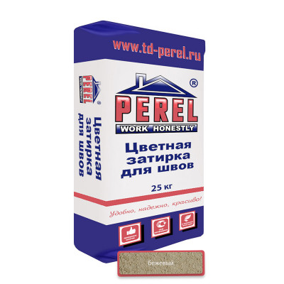 Бежевая декоративная затирочная смесь