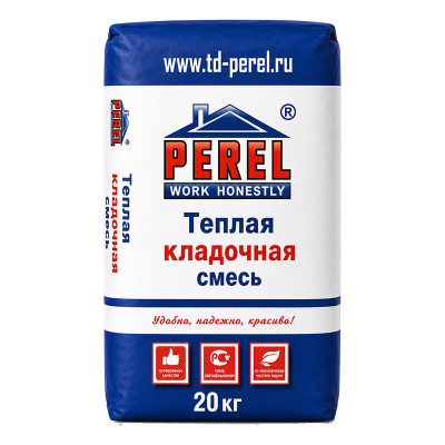 Теплоизоляционная кладочная смесь Perel TKS 6020/6520